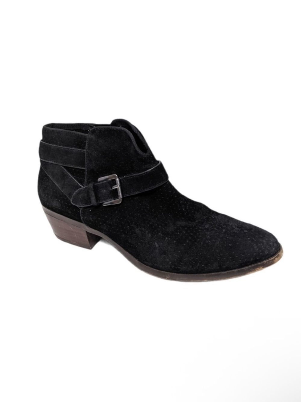 SAM EDELMAN Patrisha Black Leather Booties 8